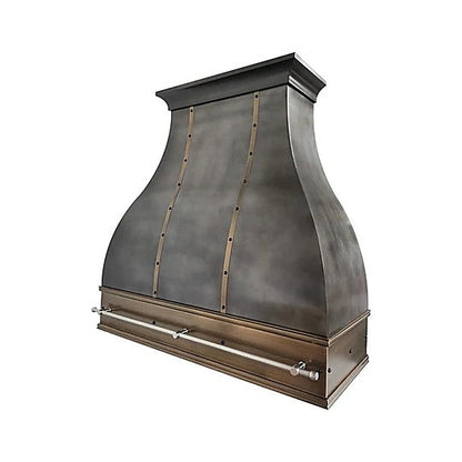 Elegant Curved Zinc Vent Hood PZ1-E01 — view 4