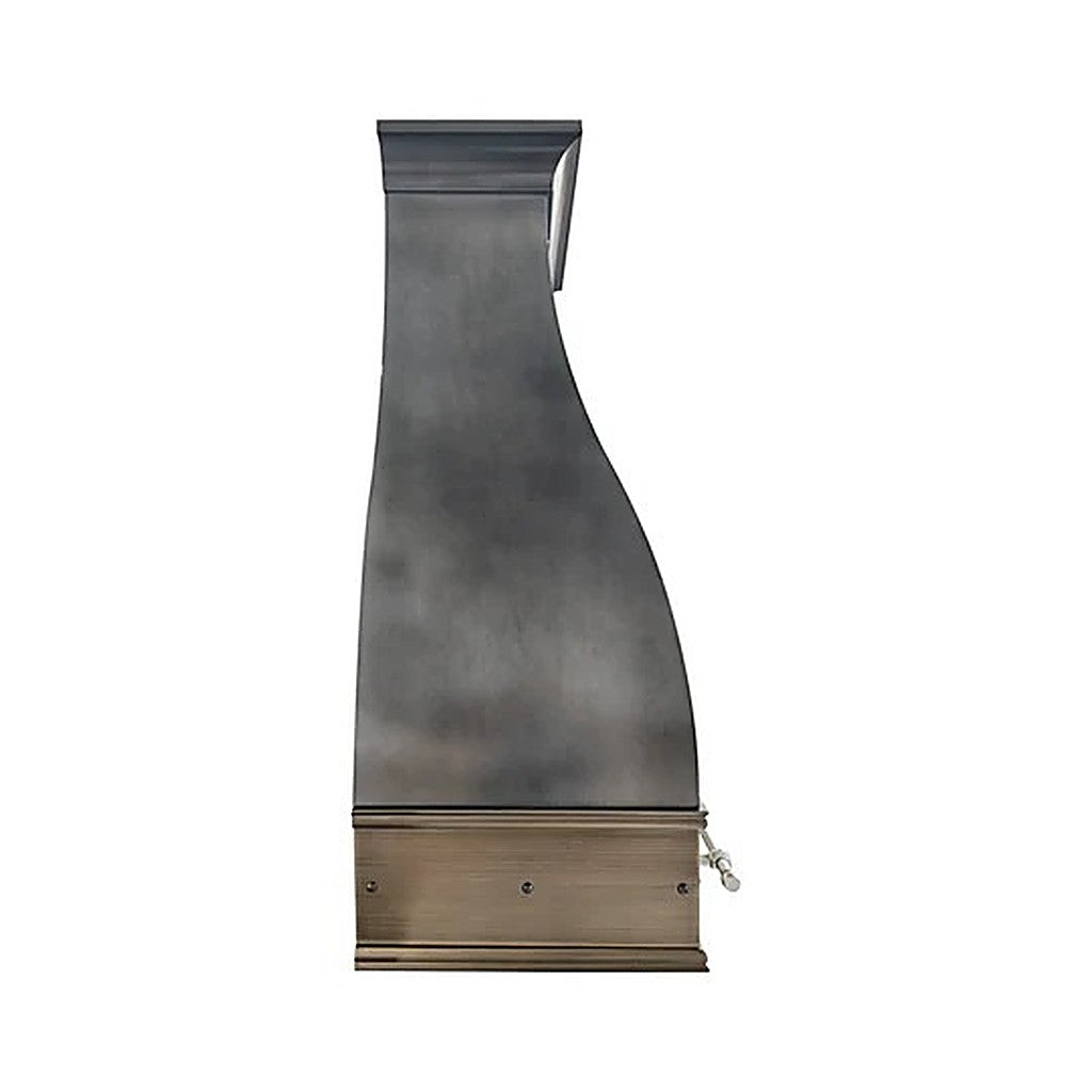 Elegant Curved Zinc Vent Hood PZ1-E01 — view 6