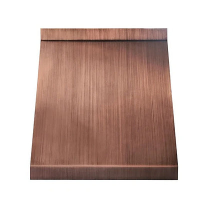 Geometric Sleek Minimalist Copper Kitchen Hood PC11-G03 — view 3