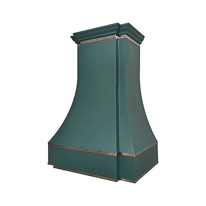 Green Painted Modern Structured Stainless Steel Kitchen Hood PS33-M05 — view 5