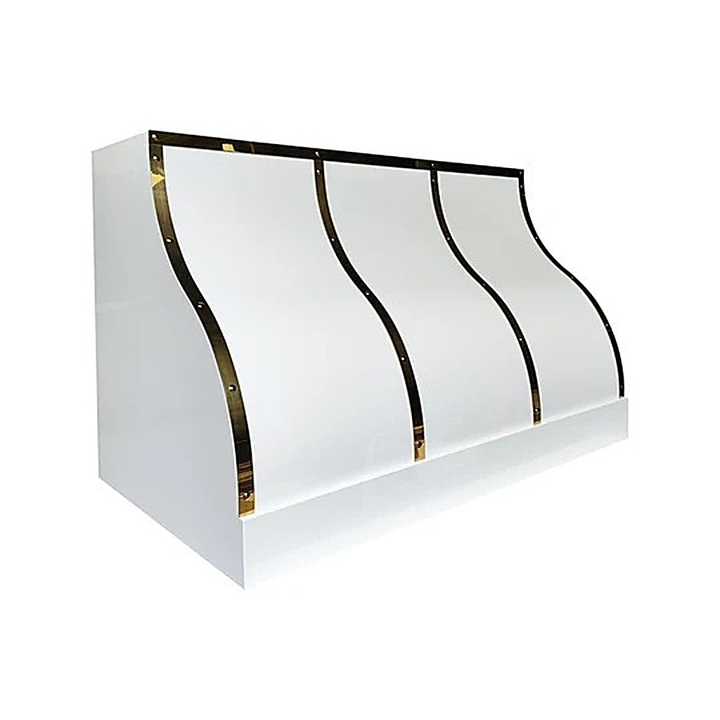 Industrial Custom White Stainless Steel Kitchen Hood PS5-B01 — view 5