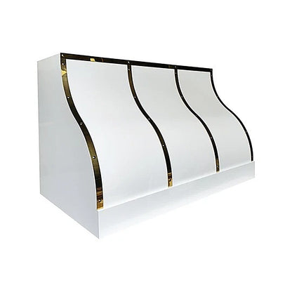 Industrial Custom White Stainless Steel Kitchen Hood PS5-B01 — view 5