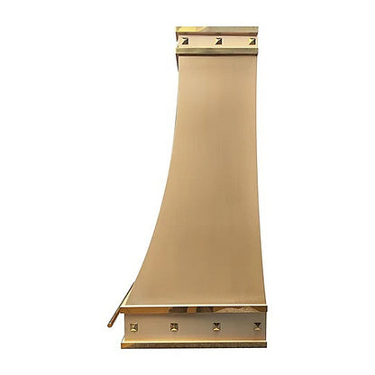 Luxury Custom Curved Brass Kitchen Hood PB7-R02 — view 6