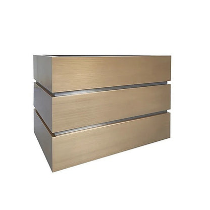 Modern Clean Box Shaped Brass Vent Hood PB5-C04 — view 3