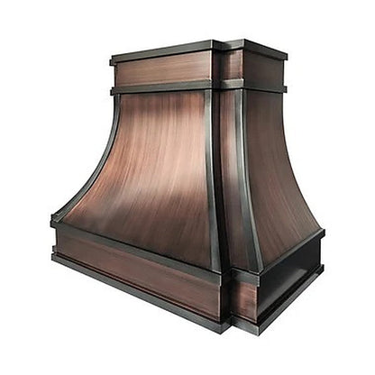 Modern Structured Brushed Copper Vent Hood PC33-M01