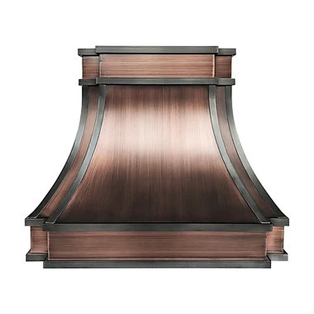 Modern Structured Brushed Copper Vent Hood PC33-M01 — view 5