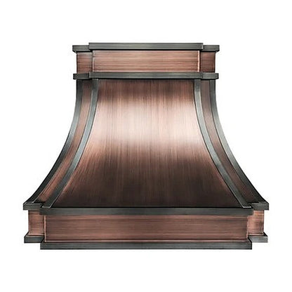 Modern Structured Brushed Copper Vent Hood PC33-M01 — view 5