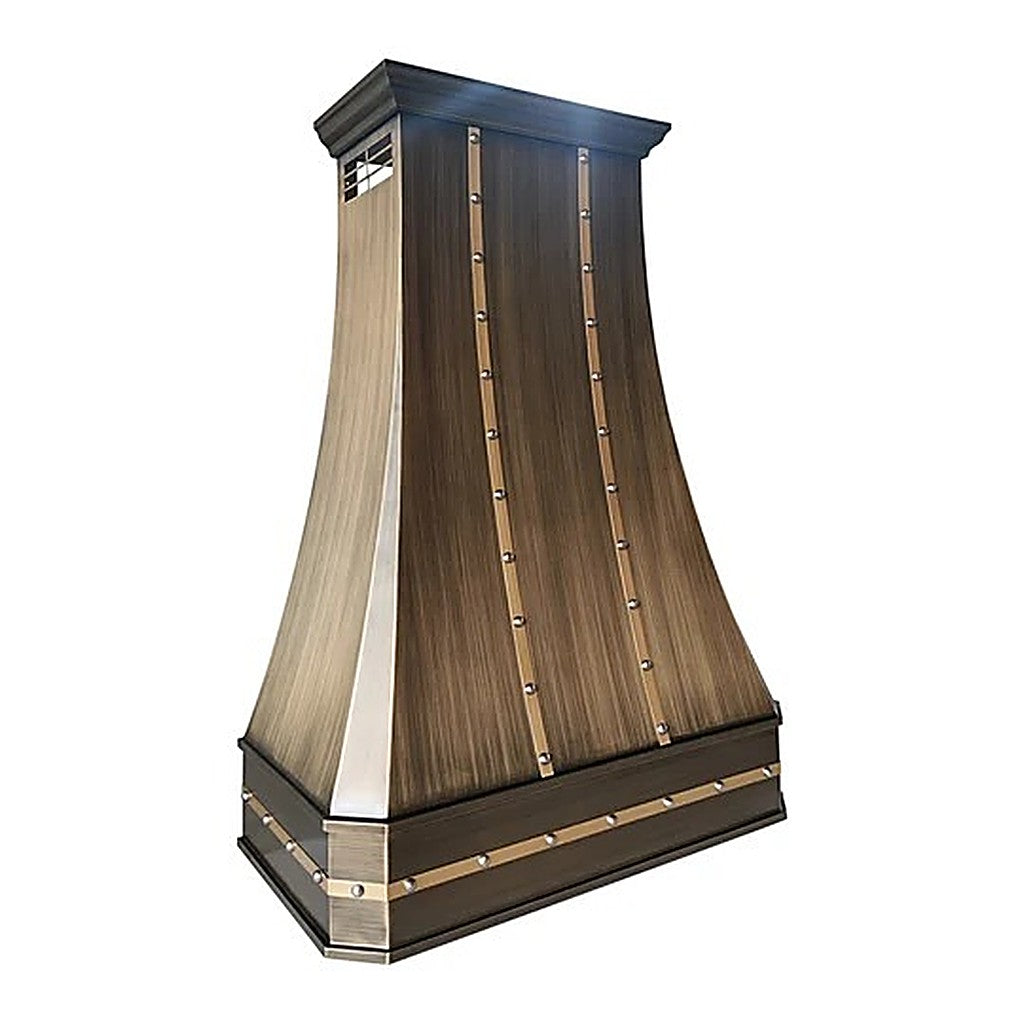 Refine Curved Brass Kitchen Hood PB3-R04 — view 3