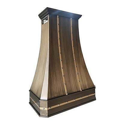 Refine Curved Brass Kitchen Hood PB3-R04 — view 3