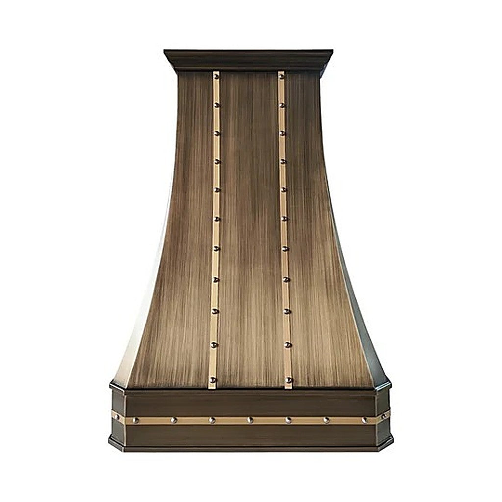 Refine Curved Brass Kitchen Hood PB3-R04 — view 4