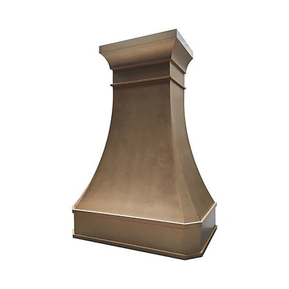 Refine Curved Custom Understated Brass Vent Hood PB3-R02 — view 3