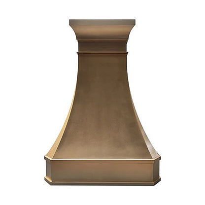 Refine Curved Custom Understated Brass Vent Hood PB3-R02 — view 5