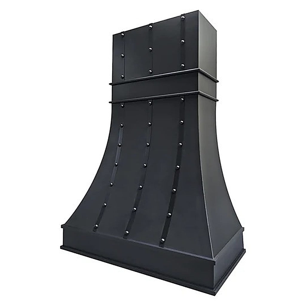 Refine Curved Stylish Black Stainless Steel Kitchen Hood PS7-R08 — view 2