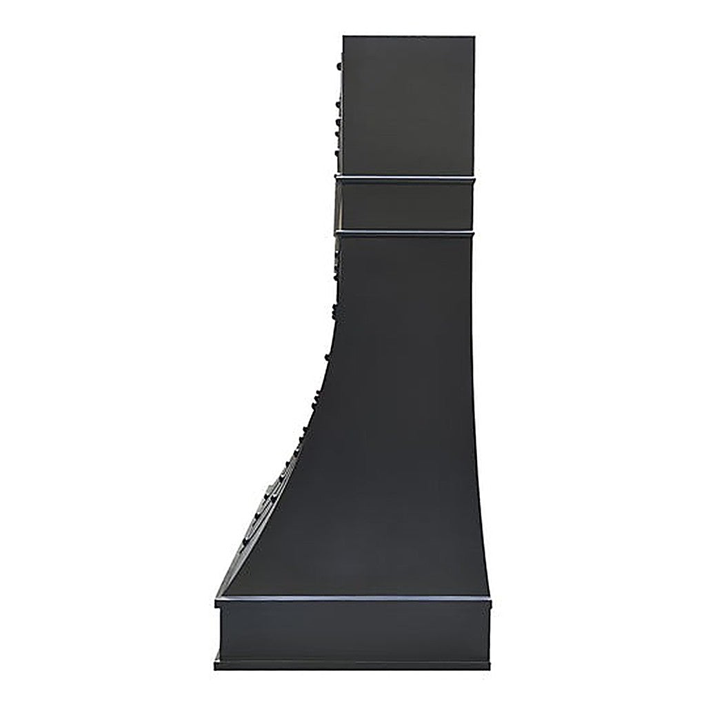 Refine Curved Stylish Black Stainless Steel Kitchen Hood PS7-R08 — view 3