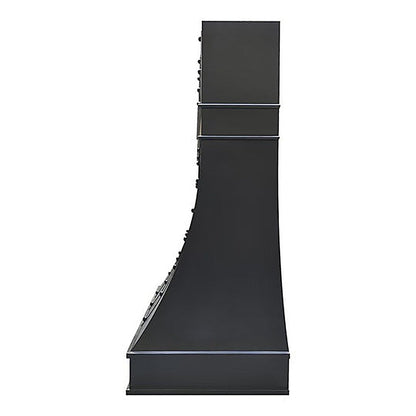 Refine Curved Stylish Black Stainless Steel Kitchen Hood PS7-R08 — view 3