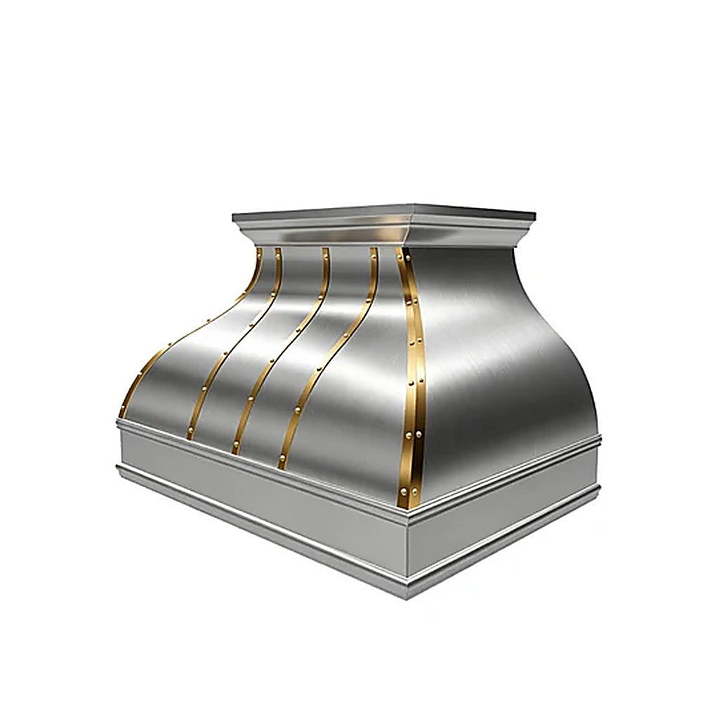 Refined Curve Luxury Stainless Steel Kitchen Hood PS7-R02