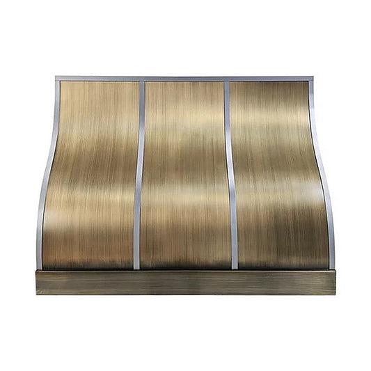 Sleek Flow Under Cabinet Brass Kitchen Hood PB1-E04