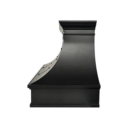 Stylish Curved Custom Copper Kitchen Hood With Arch PC7-R01 — view 3