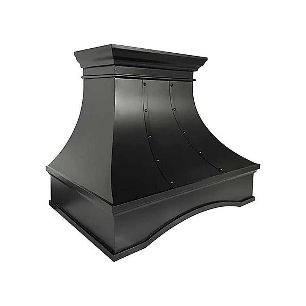 Stylish Curved Custom Copper Kitchen Hood With Arch PC7-R01 — view 6
