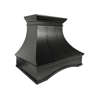 Stylish Curved Custom Copper Kitchen Hood With Arch PC7-R01 — view 6