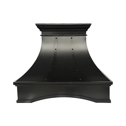 Stylish Curved Custom Copper Kitchen Hood With Arch PC7-R01 — view 8
