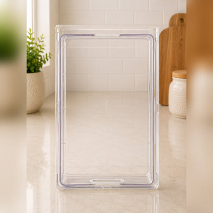 Talvior 14x8-inch clear stackable fridge storage bin — view 2