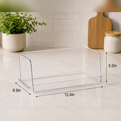 Talvior clear open-top stackable pantry and fridge bin — view 2